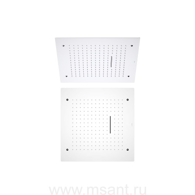 Верхний душ 500*500 мм, 2 jet (внешняя и скрытая часть) AQUATEK AQ2082CR 