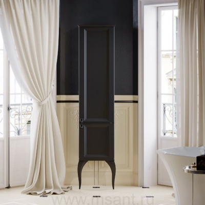 Шкаф-пенал Aqwella 5 stars LaDonna черный