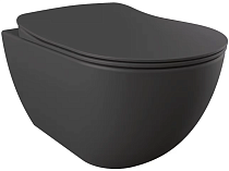 Унитаз подвесной Creavit Free FE322-00AM00E-0000 с биде, антрацит