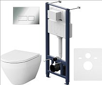 Комплект унитаз с инсталляцией AM.PM Spirit V2.0 IS47051.701700 с сиденьем микролифт