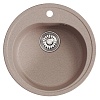 Мойкa MIXLINE ML-GM11 круглая, песочная (302), 500мм (глуб. чаши 180)