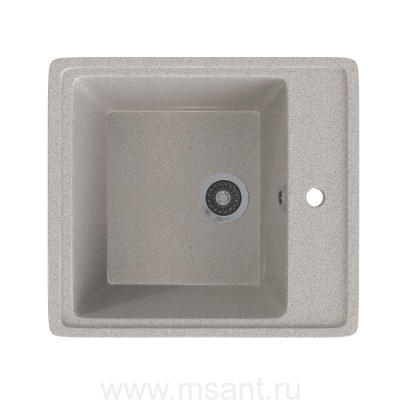 Мойкa MIXLINE ML-GMS10 СТАНДАРТ прямоугольная, светло-серый (310), 460*505*190мм