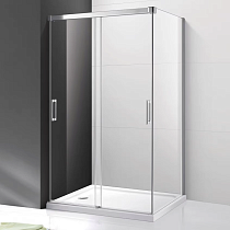 Душевой уголок Cezares Tandem Soft AH-2-120/80-C-Cr-IV стекло прозрачное