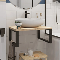 Столешница с раковиной 1MarKa Grunge Loft 60 дуб вотан