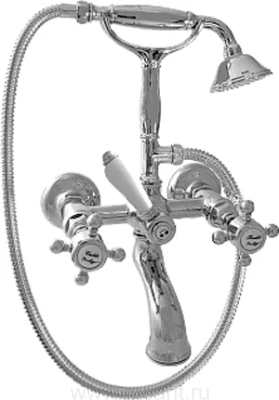 Смеситель Nicolazzi Tradizionale 1402CR70 для ванны с душем, хром