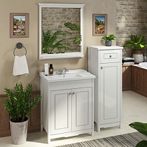 Мебель для ванной Comforty Тбилиси 70 белый глянец с раковиной COMFORTY XD-F70