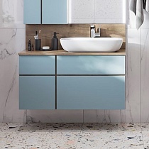 Тумба для комплекта AQUATON Мишель 100 дуб рустикальный/фьорд