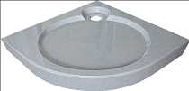 Поддон для душа GuteWetter Deluxe 90x90x16 R серый