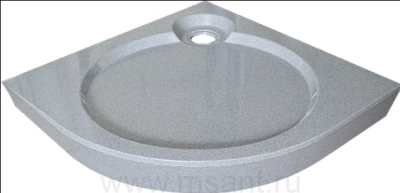 Поддон для душа GuteWetter Deluxe 90x90x16 R серый