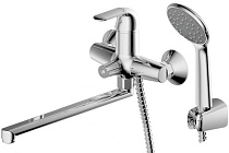 Смеситель для ванны длинный излив Bravat F6135188CP-LB-RUS