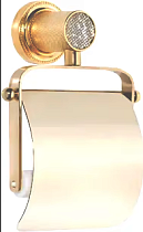 Держатель туалетной бумаги Boheme Royal Cristal Cold с крышкой