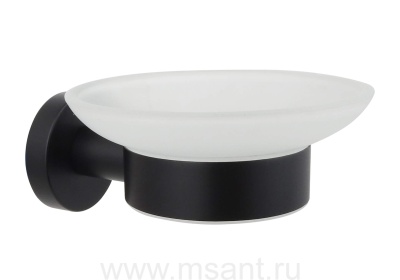 Мыльница Aquatek, матовый черный AQ4003MB ВЕГА 