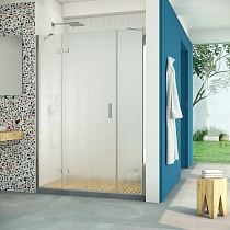 Дверь в душевой проем Vegas Glass AFP-F Retta 140 08 02 L профиль глянцевый хром стекло шиншилла