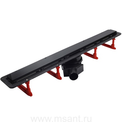 Душевой лоток Pestan Confluo Frameless Line 850 Black Matte с решеткой Черный матовый / полая под плитку (13701322)