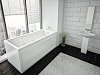 Акриловая ванна Aquatek Либра 170x70, с каркасом, сливом-переливом, без фронтального экрана