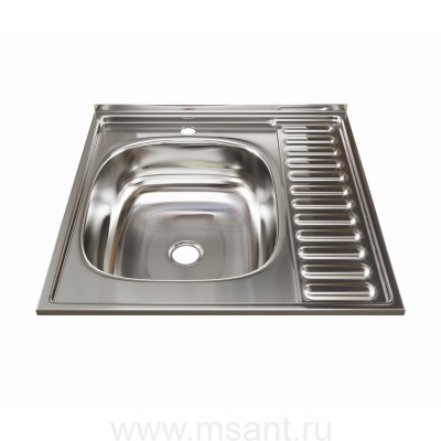 Мойка 60х60 (0,4) лев вып 1 1/2 MIXLINE 16см