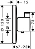 Термостат Hansgrohe Ecostat S Highflow 15756000 для душа
