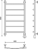 Полотенцесушитель электрический Маргроид Вид 4 80x40 R