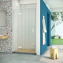 Дверь в душевой проем Vegas Glass AFP Retta 90 01 02 L, профиль белый, стекло шиншилла