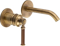 Смеситель Migliore Ermitage Mini 30191 С ВНУТРЕННЕЙ ЧАСТЬЮ, для раковины, орех - бронза