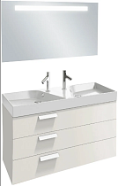 Мебель для ванной Jacob Delafon Rythmik 120 3 ящика белый блестящий лак