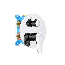 Смеситель для ванны, 3 режима (внешняя и скрытая часть) AQUATEK AQ1147CR БЕТТА