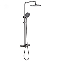 Душевая стойка ABBER Thermostat AF8516NGL с термостатом и изливом, никель