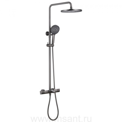 Душевая стойка ABBER Thermostat AF8516NGL с термостатом и изливом, никель