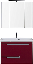 Мебель для ванной Aquanet Тиволи 90 бордо