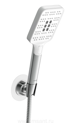 Душевой гарнитур Cersanit FERRO 64086 (держатель лейки) 3 режима шланг 150 металл круг
