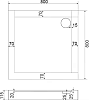 Поддон для душа Good Door Форум 80x80