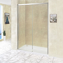 Душевая дверь в нишу RGW Leipzig Le-12 (107-111) x195 профиль хром, стекло прозрачное