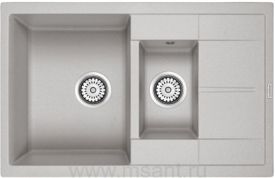 Мойка кухонная Paulmark Feste PM237850-GR серый