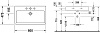 Раковина Duravit Vero 0454800000 80 см