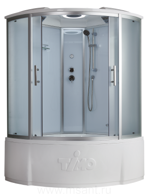 Timo Standart Т-6655 Silver F душевая кабина (150*150*220), турецкая баня хамам