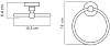 Полотенцедержатель Wasserkraft Diemel K-2260 кольцо