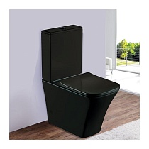 Унитаз напольный CRISAN (Matt Black). Размер: 625x365x820.