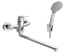 Смеситель Santek Форт для ванны-душа длинный излив, с аксессуарами, хром WH5A12004C001