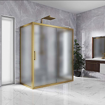 Душевой уголок Kubele DE019R2U-MAT-BR 120х90 см, профиль бронза