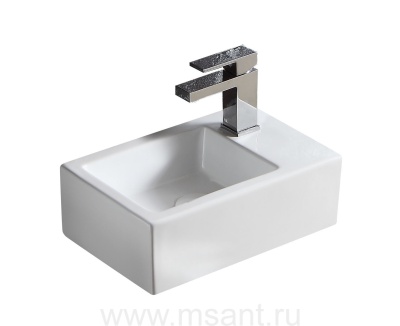 Раковина Azario 37х23,5х12,5 правая, белая