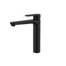 Смеситель Aquatek AQ1804MB НИКА для раковины высокий 190 без донного клапана, матовый черный