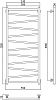Полотенцесушитель водяной Сунержа Сирокко 120x50, белый матовый