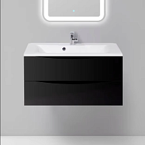 Тумба для комплекта BelBagno Marino 90 nero lucido