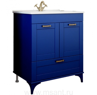 Тумба Sanflor Ванесса 75/2 (И) раковина Оскар 75