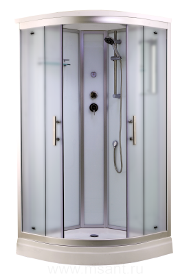 Timo Standart T-6609 Silver Fabric душевая кабина (90*90*220), шт