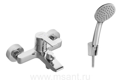 Смеситель Santek Найра для ванны-душа, с аксессуарами, хром WH5A10001C001