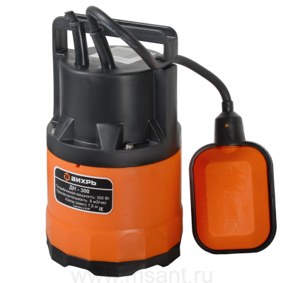 Дренажный насос ВИХРЬ ДН-300