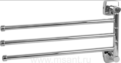Полотенцедержатель Fixsen Kvadro FX-61302A-3 поворотный, тройной