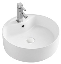 Раковина накладная Azario 460х170 круглая, белая