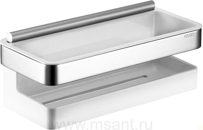 Полка Keuco Collection Moll со стеклоочистителем, белая